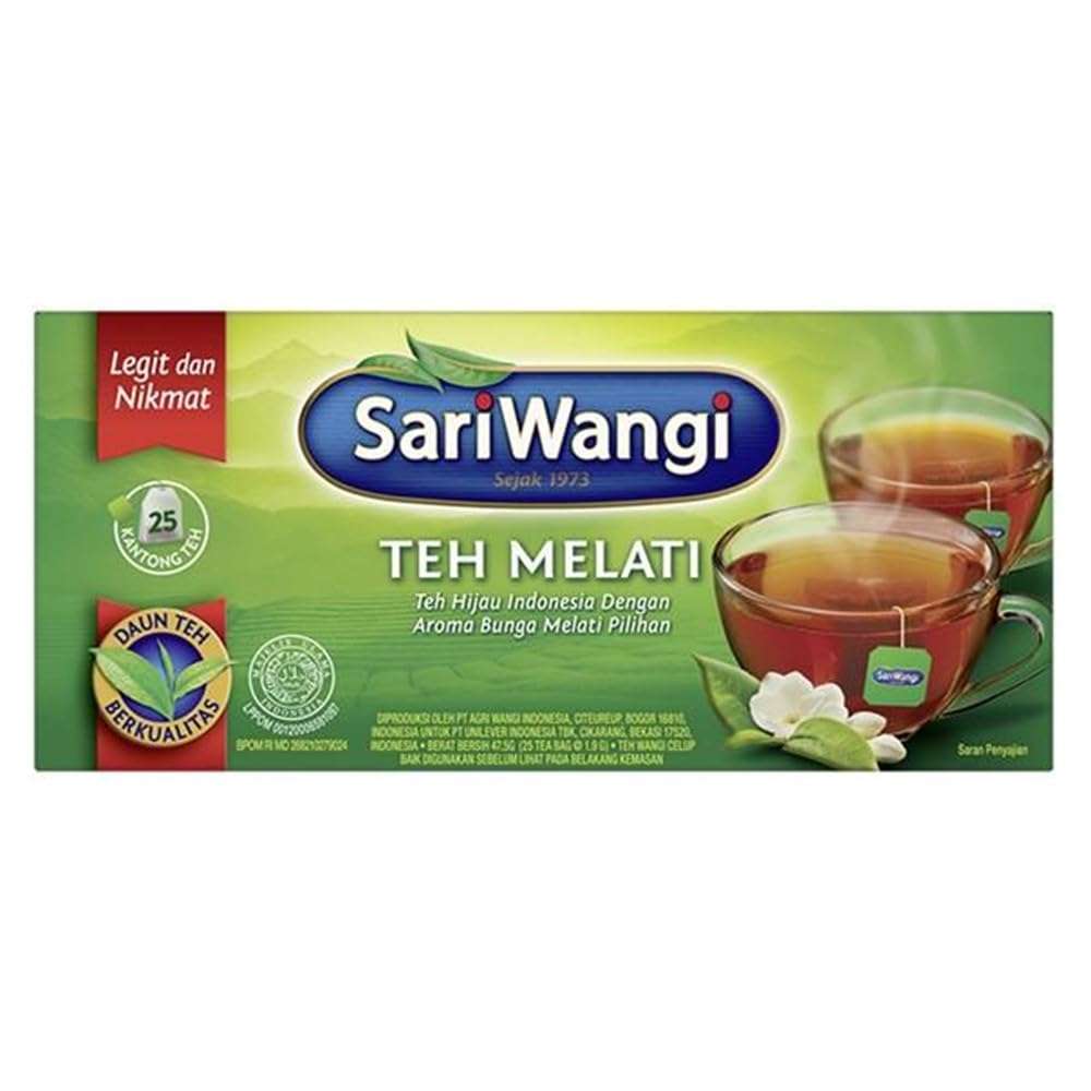 Sari Wangi Teh Melati, Indonesian Jasmine Tea, 25 Count (Pack of 1) - Image 1