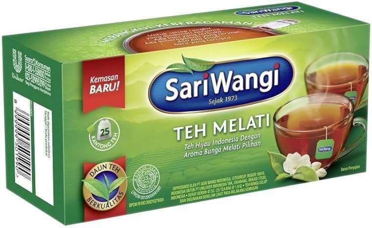 Sari Wangi Teh Melati, Indonesian Jasmine Tea, 25 Count (Pack of 1) - Image 2