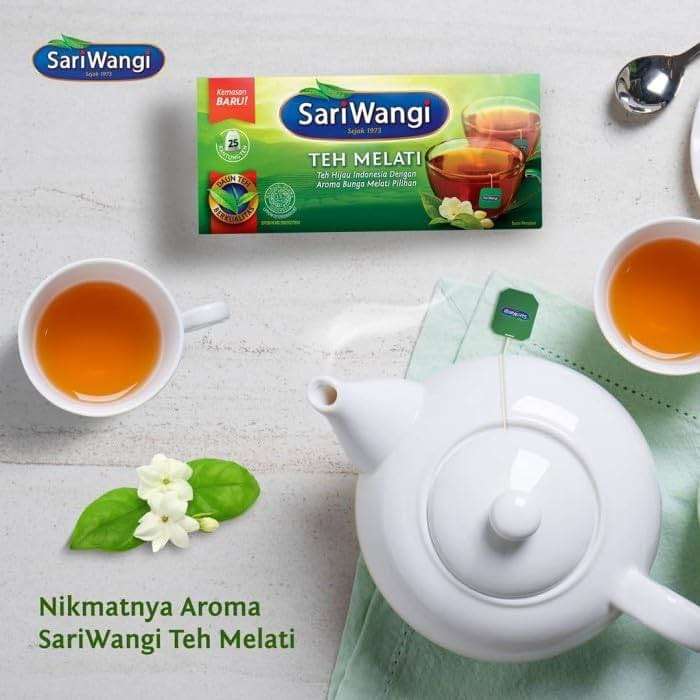 Sari Wangi Teh Melati, Indonesian Jasmine Tea, 25 Count (Pack of 1) - Image 4