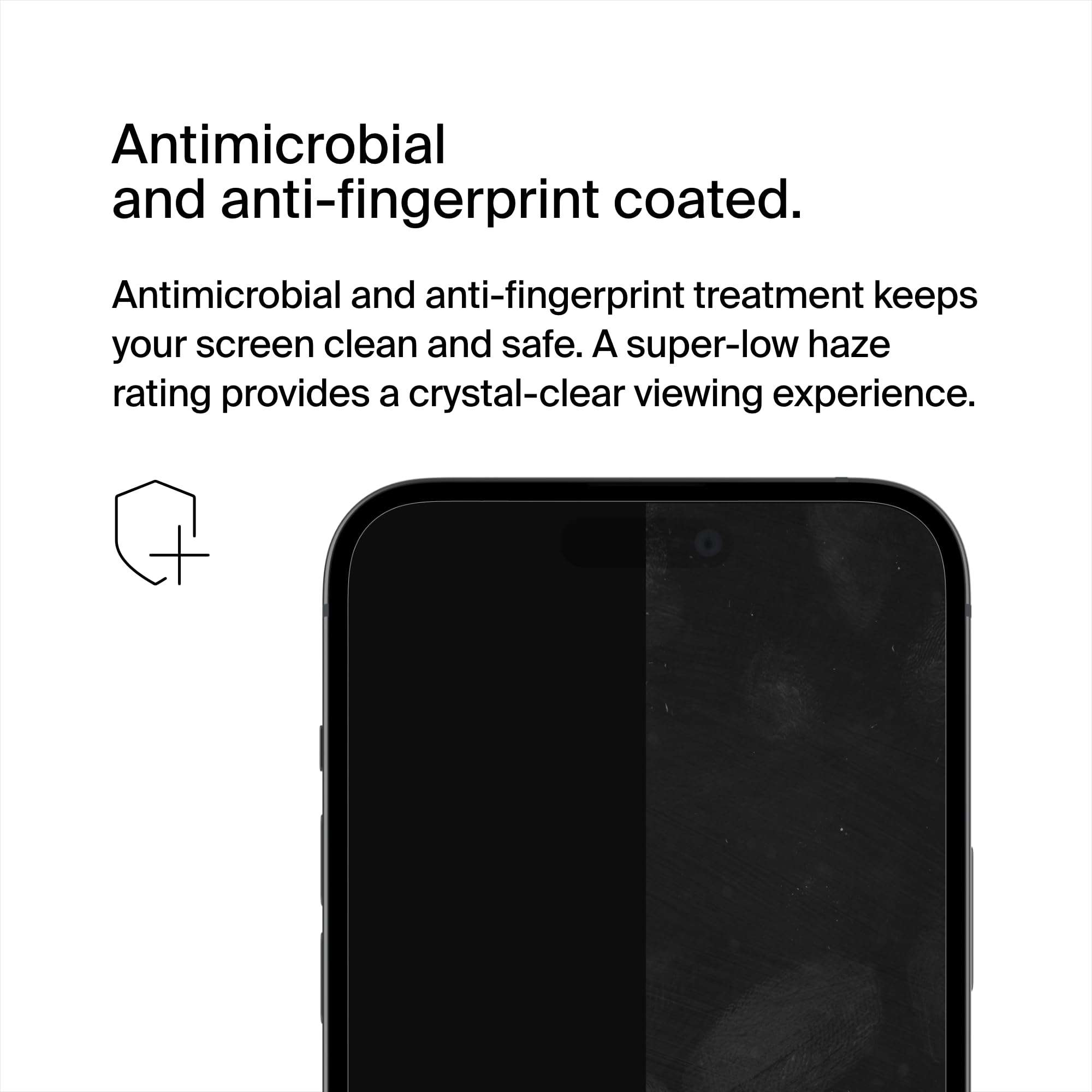 Belkin ScreenForce UltraGlass 2 Treated iPhone 15 Pro Screen Protector - Scratch-Resistant, 9H Hardness Tested Glass w/Slim Design - Includes Easy Align Tray for Bubble-Free Application - Image 7