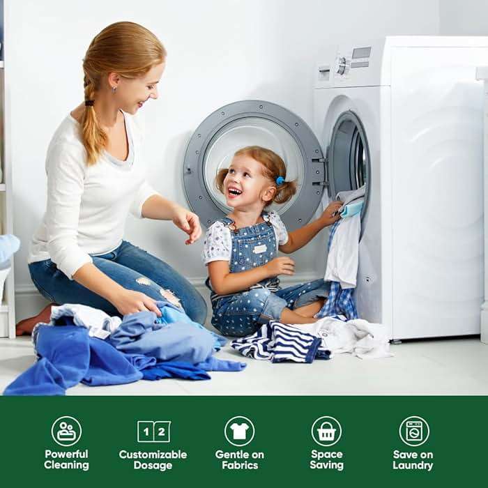AIDEA Laundry Detergent Sheets, Fresh Linen Scent-(60 Loads) 30 Sheets, Eco-Friendly Laundry Detergent, No Plastic Jug, Lightweight, Easy To Use For Travel - Image 5
