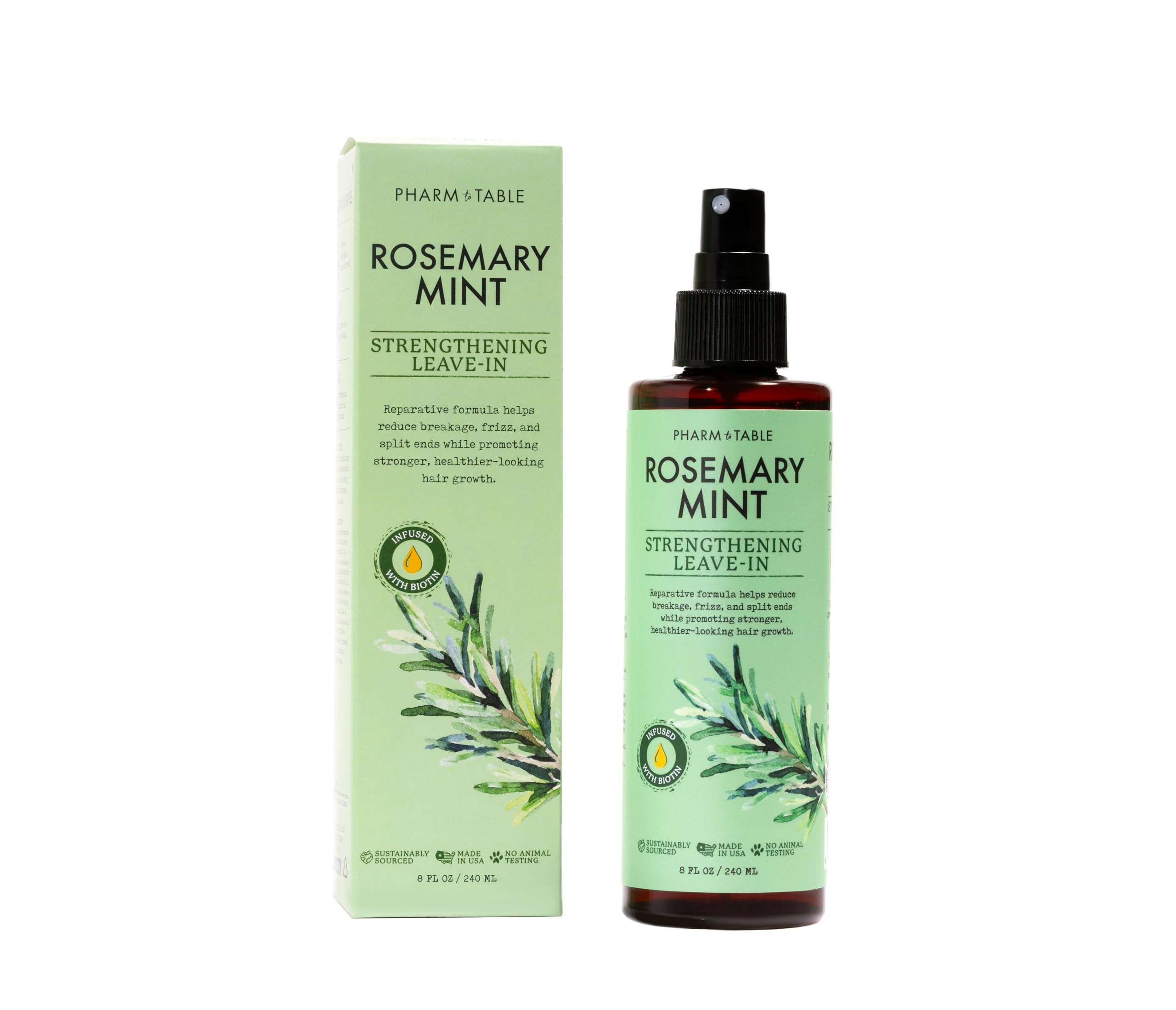 Leave In Conditioner Spray - Rosemary & Mint Scalp Treatment - Anti-Dandruff and Dry & Itchy Scalp treatment, Hydrating & Medicated Formula for Psoriasis and Scalp Care - Detangles & Nourishes Hair. - Image 1
