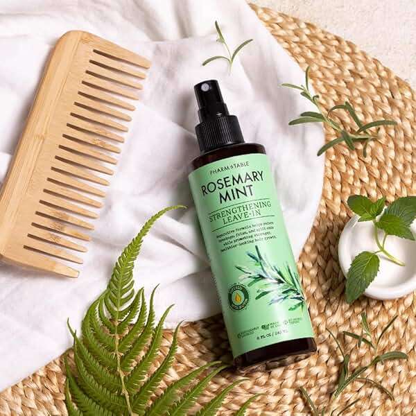 Leave In Conditioner Spray - Rosemary & Mint Scalp Treatment - Anti-Dandruff and Dry & Itchy Scalp treatment, Hydrating & Medicated Formula for Psoriasis and Scalp Care - Detangles & Nourishes Hair. - Image 3