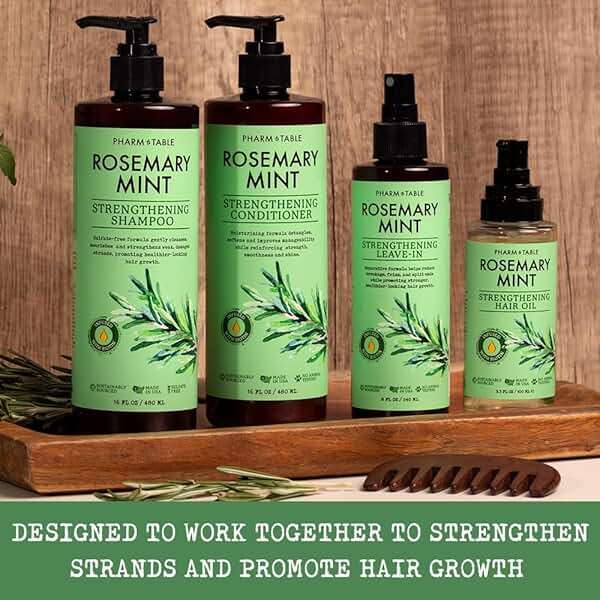 Leave In Conditioner Spray - Rosemary & Mint Scalp Treatment - Anti-Dandruff and Dry & Itchy Scalp treatment, Hydrating & Medicated Formula for Psoriasis and Scalp Care - Detangles & Nourishes Hair. - Image 6