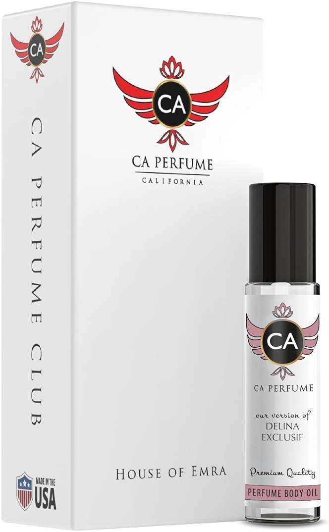 CA Perfume Impression of Delina Exclusif for Women Eau De Parfum Amber Scent Long Lasting Perfumes for Women Travel Size TSA Ready for Day and Night Wear 0.33 Fl Oz 10ml - Image 1