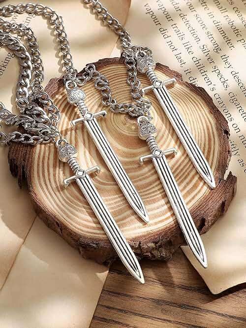 Sacina Grunge Skull Dagger Sword Necklace, Gothic Emo Grunge Necklace, Halloween Christmas Jewelry Gift For Women - Image 5
