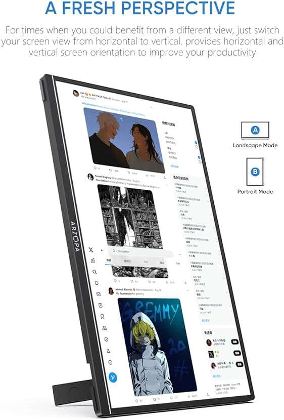 ARZOPA 16" 2.5K Portable Monitor, 2560x1600 QHD IPS Display 123% sRGB with Built-in Stand USB-C HDMI Eye Care External Second Screen for Mac Laptop Phone PS4/5 Xbox Switch -Z1RC - Image 5