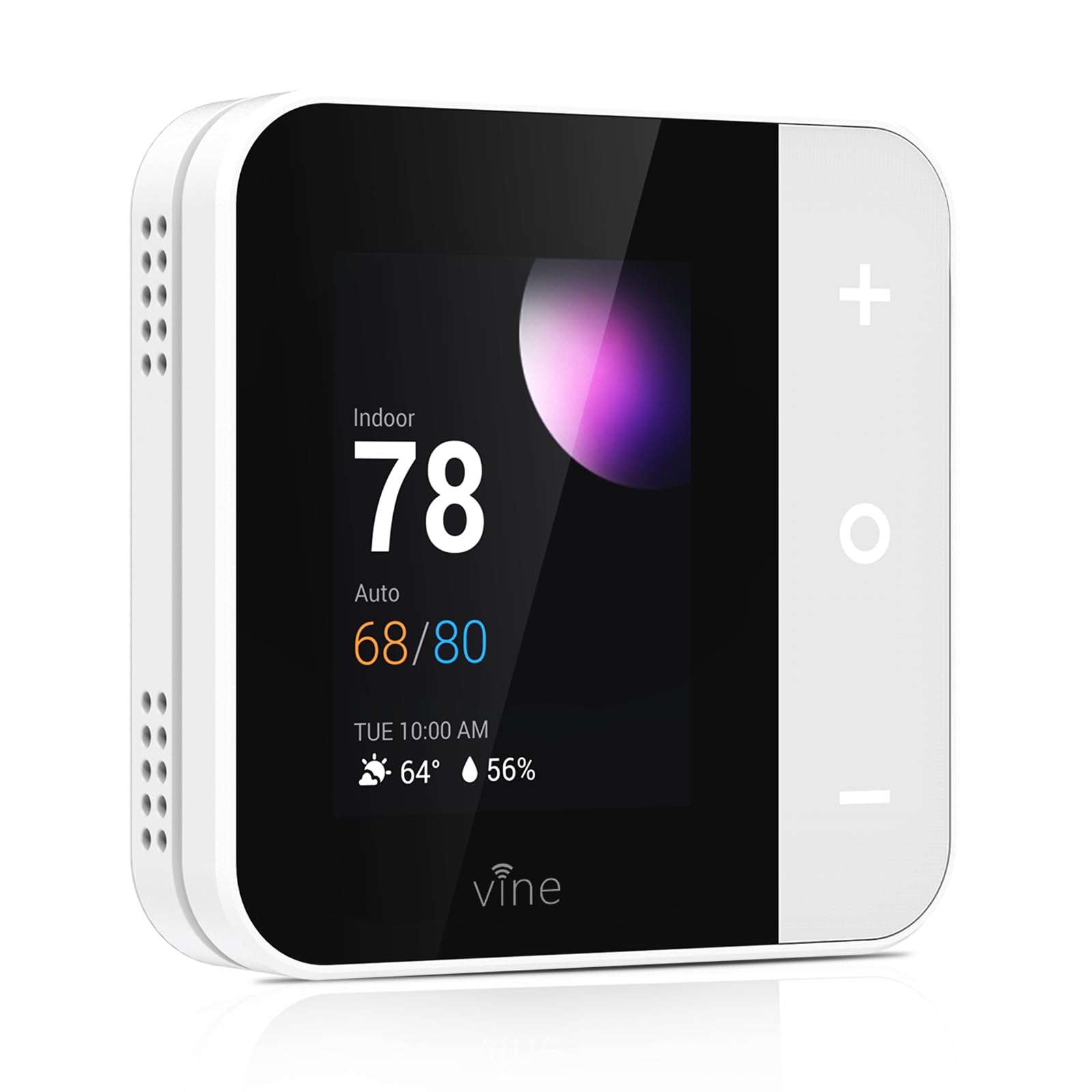 Vine Thermostat for Home with Touchscreen Color Display, WiFi Smart Thermostat Compatible with Alexa and Google Assistant, 7day/8period Programmable, Energy Saving, C-Wire Required, Screen Size 2.8" - Image 1