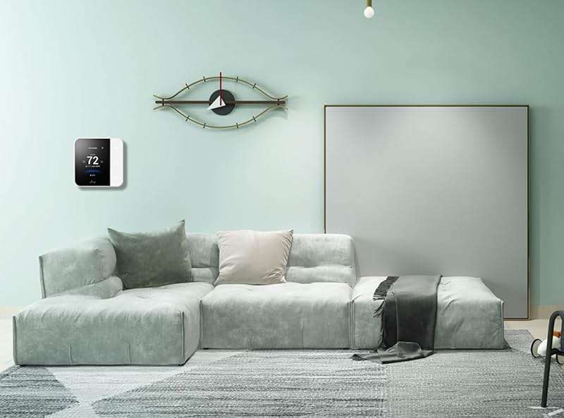Vine Thermostat for Home with Touchscreen Color Display, WiFi Smart Thermostat Compatible with Alexa and Google Assistant, 7day/8period Programmable, Energy Saving, C-Wire Required, Screen Size 2.8" - Image 2