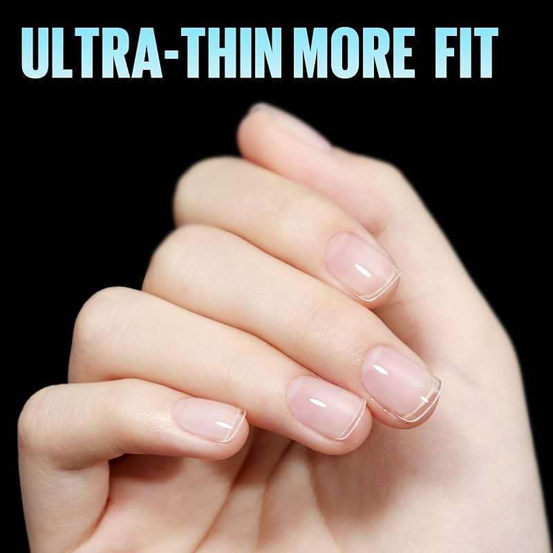 TOMICCA Short Nail Tips Extra Short Square Nail Tips, 192Pcs Fake Nails 12 Sizes Acrylic Clear Nails for Beginner and Professional DIY Gel Nails Salon - Image 3