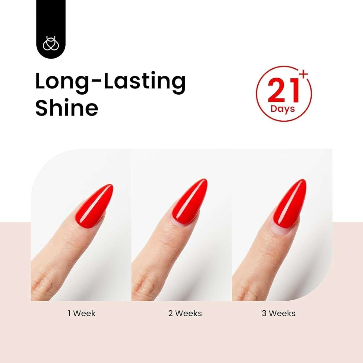 beetles Gel Polish 2Pcs 15ml No Wipe Top Coat Gel Nail Polish High Gloss Shiny Long-Lasting Clear Gel Top Coat, Soak Off Nail Lamp, Summer Nails Home DIY Manicure and Nail Salon Gifts for Women - Image 3