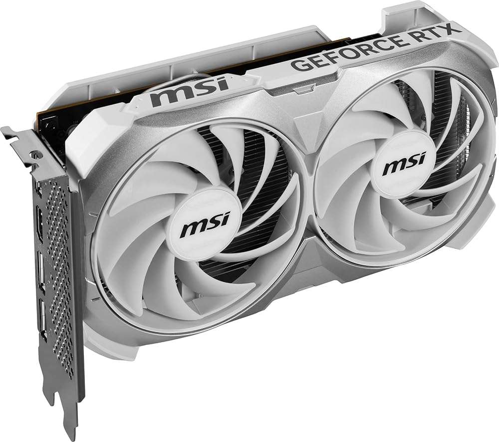 MSI Gaming GeForce RTX 4060 8GB GDRR6 Extreme Clock: 2505 MHz 128-Bit HDMI/DP Nvlink TORX Fan 4.0 Ada Lovelace Architecture Graphics Card (RTX 4060 Ventus 2X White 8G OC) - Image 6