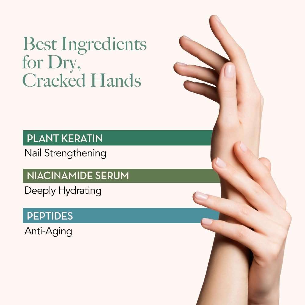 Bodipure Premium Hand Mask Keratin Gloves 3pk of Moisturizing Gloves for Dry Cracked Hands Plus Touchscreen White Cotton Gloves 1pk for Dry Hands to Fully Absorb The Cream. - Image 5
