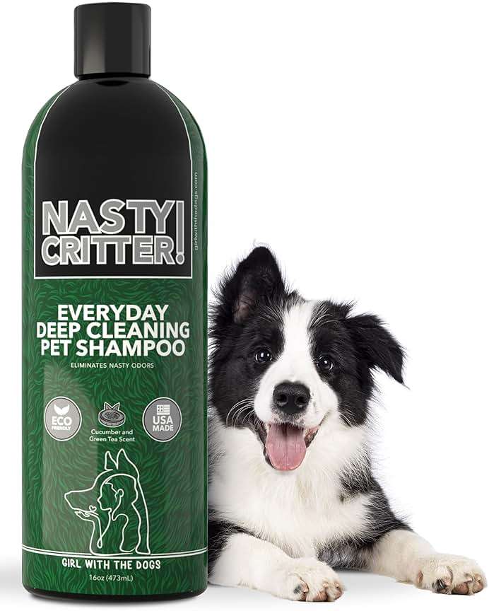 Nasty Critter! by Girl With The Dogs - Made in USA - Deep Clean Everyday Dog Shampoo for 8 Weeks+ (16 Oz) - Image 1