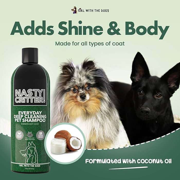Nasty Critter! by Girl With The Dogs - Made in USA - Deep Clean Everyday Dog Shampoo for 8 Weeks+ (16 Oz) - Image 4