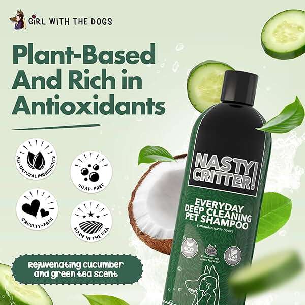 Nasty Critter! by Girl With The Dogs - Made in USA - Deep Clean Everyday Dog Shampoo for 8 Weeks+ (16 Oz) - Image 5