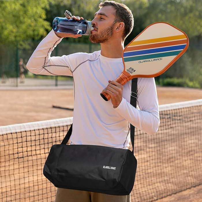 Glarollirace Pickleball Paddles Set of 2 | 4 Pickleball Rackets, USAPA Approved Pickleball Set, Fiberglass | Carbon Fiber Surface & 13 mm PP Honeycomb Core,4 Indoor & Outdoor Pickle Balls - Image 6