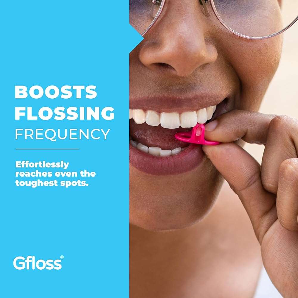 Gfloss Hands-Free Dental Floss - 40 Count - Easy to Use & Discreet Flossers for Adults | Travel Floss | Thin Soft Floss | Unwaxed Unflavored | PFAS-Free Oral Care - Image 3