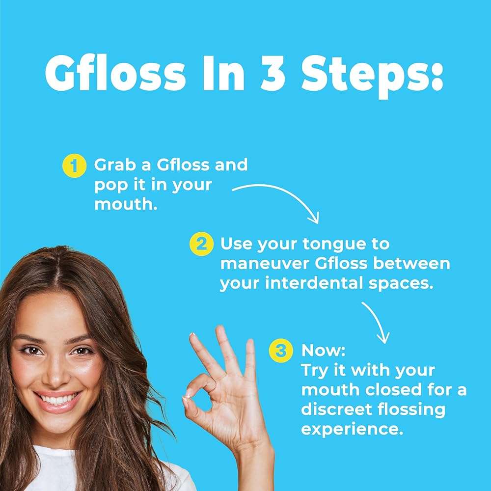 Gfloss Hands-Free Dental Floss - 40 Count - Easy to Use & Discreet Flossers for Adults | Travel Floss | Thin Soft Floss | Unwaxed Unflavored | PFAS-Free Oral Care - Image 5