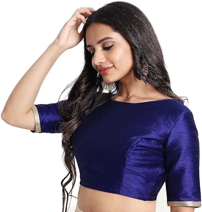 Readymade Indian Party Wear Bollywood Style Crop Top Choli Saree Blouse for Women - Image 4