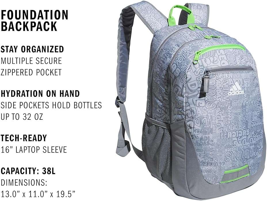 adidas Excelerator School Backpack, 33L - Image 2
