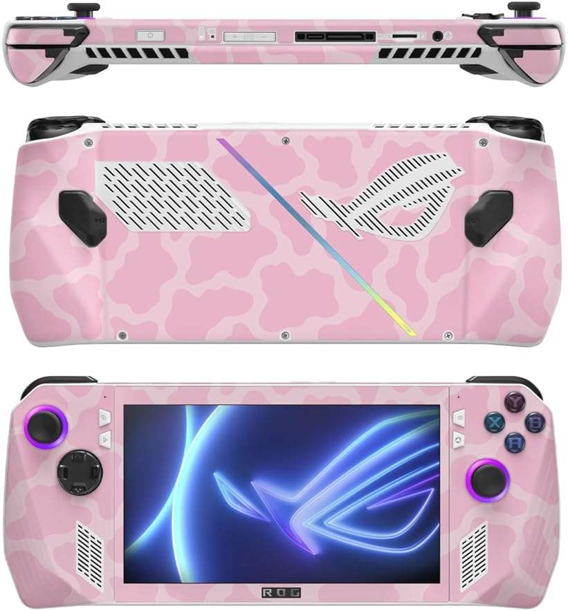 MightySkins Skin Compatible with Asus ROG Ally - Pink Giraffe | Protective, Durable, and Unique Vinyl Decal wrap Cover | Easy to Apply, Remove, and Change Styles - Image 1