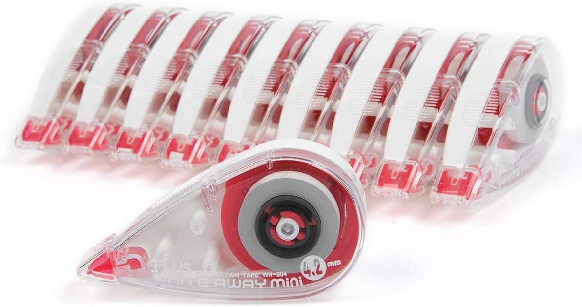 Plus Precision Correction Tape – 20-Pack, Smooth Instant Coverage, No Drying Time, 5/32” (4.2mm) Width x 23 ft (7m) Length, Clean & Accurate Error Correction - Image 1