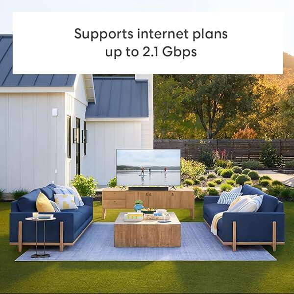 Amazon eero Outdoor 7 dual-band mesh wifi router (newest model), Weatherproof rating of IP66, Coverage up to 15,000 sq. ft. outdoors, 1-pack, Includes 30W PoE+ adapter - Image 4