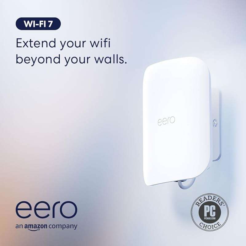 Amazon eero Outdoor 7 dual-band mesh wifi router (newest model), Weatherproof rating of IP66, Coverage up to 15,000 sq. ft. outdoors, 1-pack, Includes 30W PoE+ adapter - Image 6