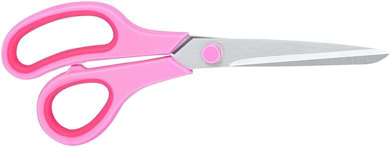 Scissors for Office Home School Craft Sewing Fabric Supplies(Pink), 8 Inch - Image 6