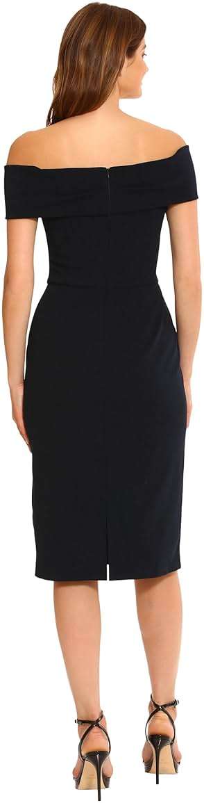 Maggy London Women's Off The Should Twist Detail Dress Cocktail Event Party Occasion Guest of - Image 3