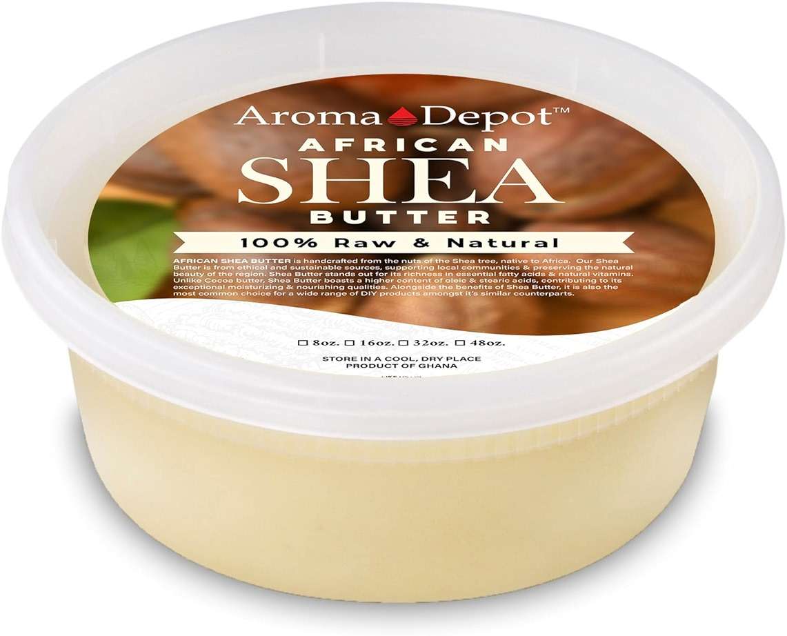Raw African Shea Butter 8 oz Ivory/White Grade A 100% Pure Natural Unrefined Fresh Moisturizing, Ideal for Dry and Cracked Skin. It can be used in Body, Hair and Face. - Image 3