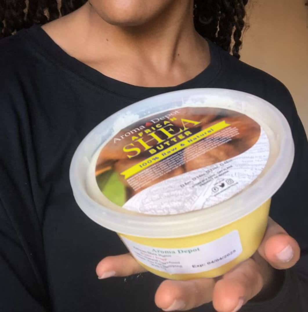 Raw African Shea Butter 8 oz Yellow/Gold Grade A 100% Pure Natural Unrefined Fresh Moisturizing, Ideal for Dry and Cracked Skin. It can be used in Body, Hair and Face. - Image 5