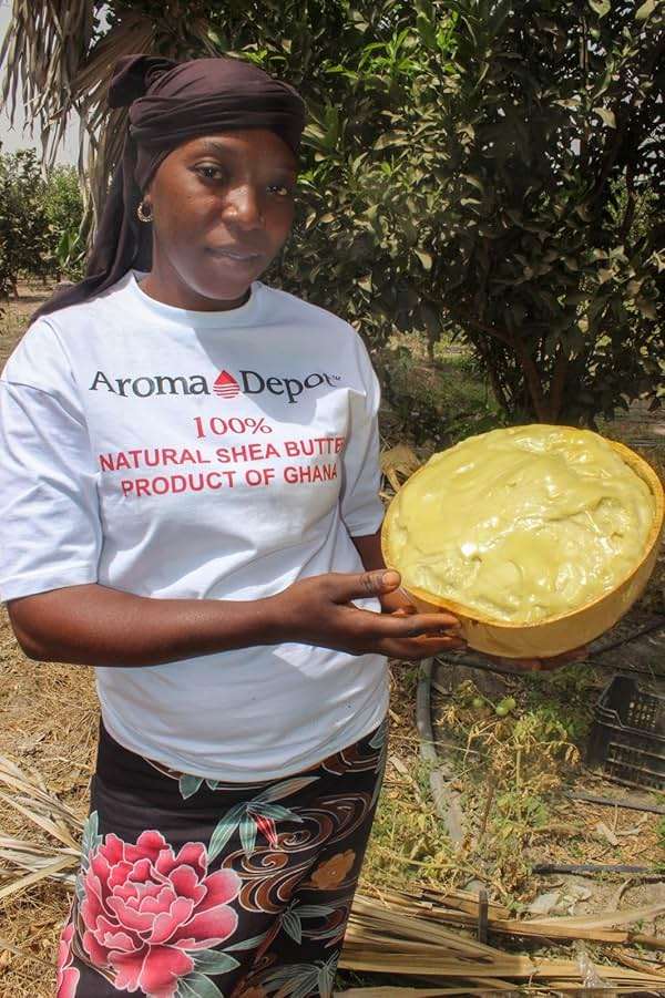 Raw African Shea Butter 8 oz Yellow/Gold Grade A 100% Pure Natural Unrefined Fresh Moisturizing, Ideal for Dry and Cracked Skin. It can be used in Body, Hair and Face. - Image 6