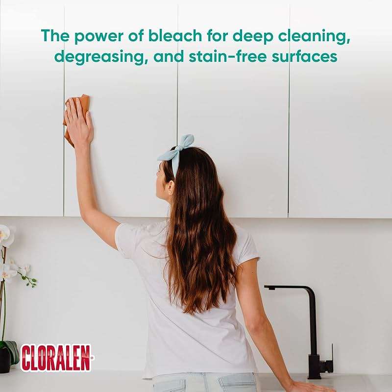 Cloralen All Purpose Cleaner with Bleach Spray - (2 Pack) 32 fl oz - Fresh Scent - 3-in-1 Multipurpose Cleaner Spray - Deep Cleans, Eliminates Stains & Degreases - Image 5