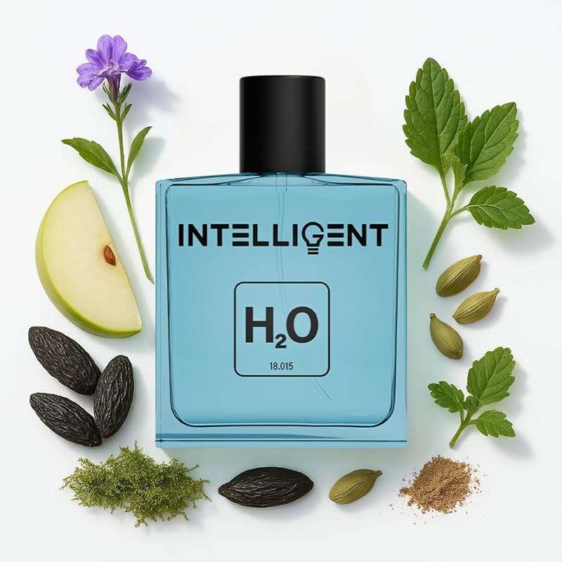 Intelligent H2O Eau de Parfum | Cologne for Men | Aquatic, Bold, and Refreshing | 3.4 Fl Oz (100 mL) - Image 1