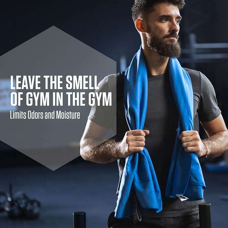 VENTURE 4TH Quick Dry Towel. Microfiber Travel Towel Ideal for Camping, Hiking, Backpacking, Gym. Lightweight & Fast Drying Travel Towels for Body. Compact & Easy to Pack - Blue Medium - Image 6