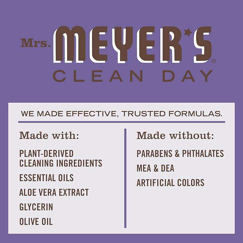 MRS. MEYER'S CLEAN DAY Hand Soap Refill, Compassion Flower Scent, 33 Fl Oz Bottle - Image 4