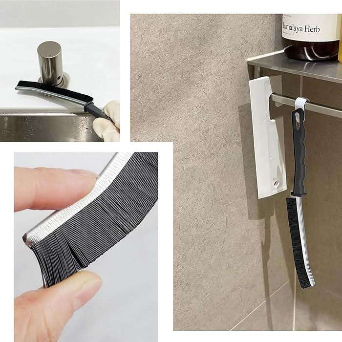 Gap Cleaning Brush, Dead Corners Multifunctional Brushes,Bathroom Crevice Gaps Cleaning Brush，Clean The Dead Corners of Bathroom Kitchen Tiles for Bathroom Kitchen Tiles Window Slots (5pcs) - Image 4