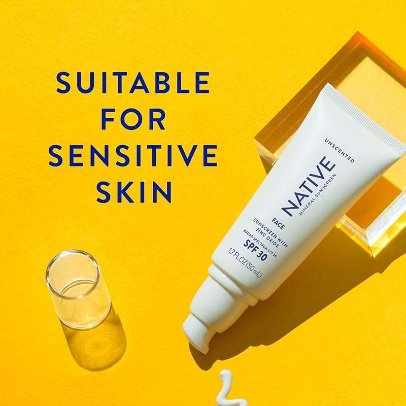Native Sunscreen SPF 30, Zinc Oxide Dermatologist Tested Suitable for Sensitive Skin & Hawaii Compliant, 5 Ounces | Unscented Sun Protection Lotion, Lightweight & Smooth - Image 4