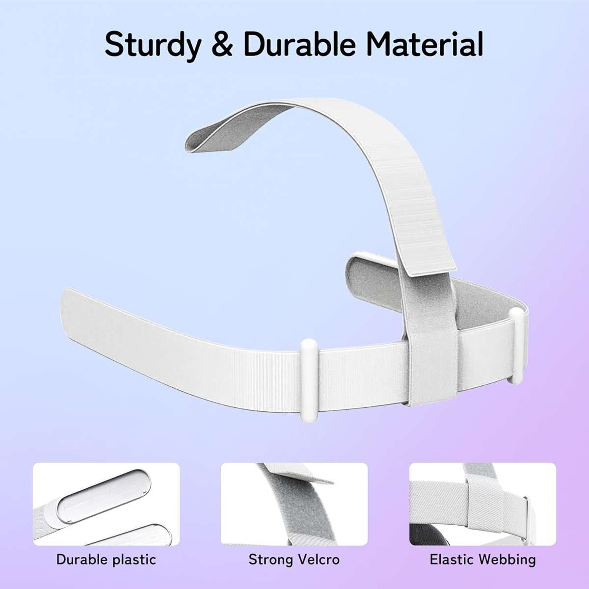 Original Replacement Head Strap for Meta Oculus Quest 2, Enhanced Comfort and Gaming Immersion VR Accessories Compatible with Oculus/Meta Quest 2 Elite Strap - Image 3