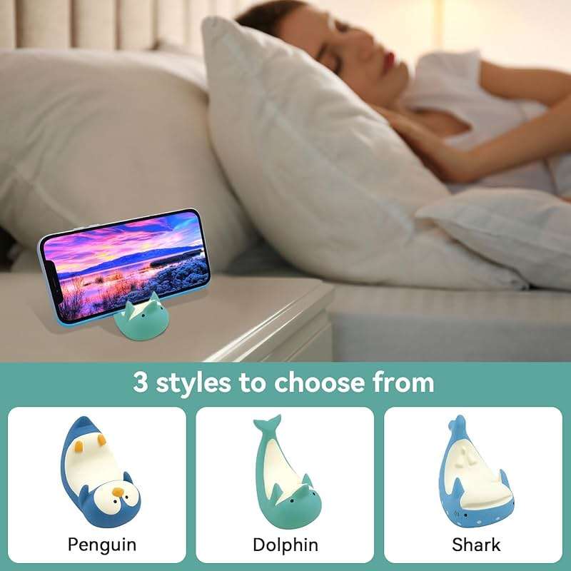 Cyrank Cell Phone Stand, Cute Dolphin Phone Holder Smartphone Stand Smartphone Holder for Desk Office Home Decor Accessories Desk Ornament Small Desk Phone Stand Mount for All Phones Tablets, Green - Image 5