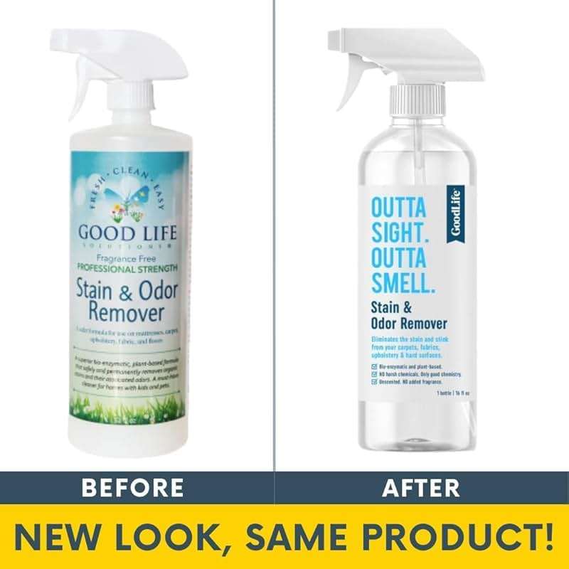 Good Life Solutions Natural Odor and Stain Remover Spray - Unscented Plant-Based Child and Pet Safe Cleaner Earth-Friendly Odor Eliminator Eco Cleaning Products for Home, Carpet, Upholstery 16 oz - Image 9
