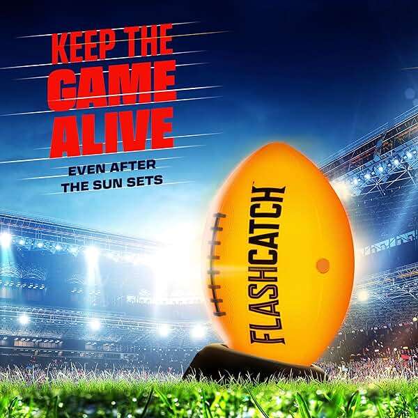 Light Up Football - Glow in the Dark Ball - NO 6 - Boys Gifts - Outdoor Sports, Birthday Gifts for Boys 8-15+ Year Old - Kids Teenage Youth Gift Ideas - Boy Toys Stuff Ages 8 9 10 11 12 13 14 15 - Image 5