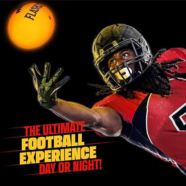 Light Up Football - Glow in the Dark Ball - NO 6 - Boys Gifts - Outdoor Sports, Birthday Gifts for Boys 8-15+ Year Old - Kids Teenage Youth Gift Ideas - Boy Toys Stuff Ages 8 9 10 11 12 13 14 15 - Image 7