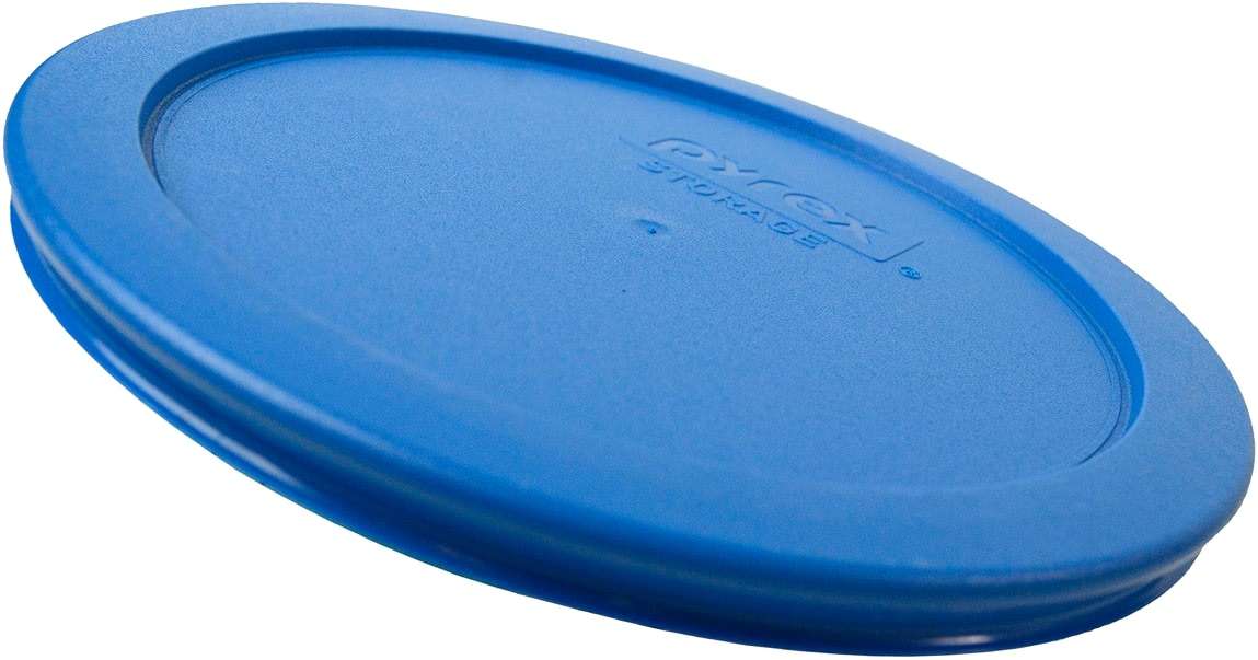 Pyrex (1) 7202-PC 1-Cup Blue Spruce, (1) 7200-PC 2-Cup Splash, (1) 7201-PC 4-Cup Marine, & (1) 7402-PC 6/7-Cup Bright Blue Pantone Lids - Made in USA - Image 4