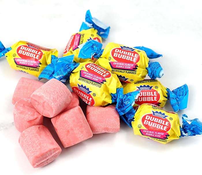 Dubble Original Bubble Gum - 2 Pound Bulk Bag (Approx. 140 Pieces) - Individually Wrapped Gum - The Hampton Popcorn & Candy Company (Original - Pink Gum) - Image 4
