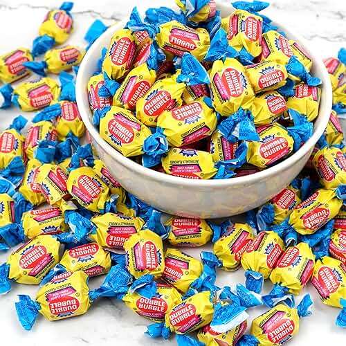 Dubble Original Bubble Gum - 2 Pound Bulk Bag (Approx. 140 Pieces) - Individually Wrapped Gum - The Hampton Popcorn & Candy Company (Original - Pink Gum) - Image 5
