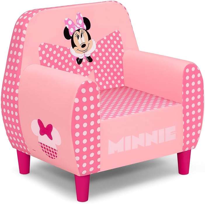 Delta Children - Disney Minnie Mouse Foam Chair for Kids, Pink - Image 1