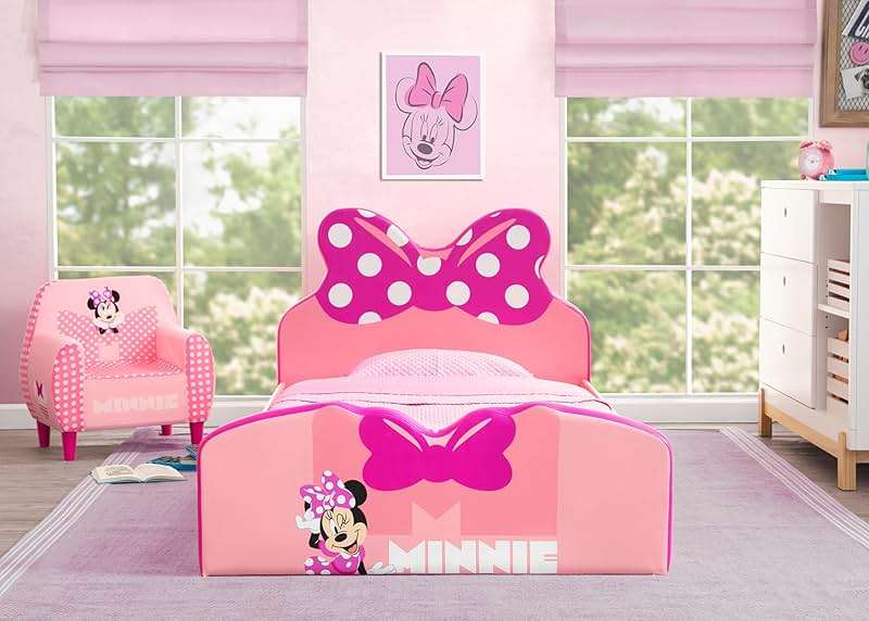 Delta Children - Disney Minnie Mouse Foam Chair for Kids, Pink - Image 5